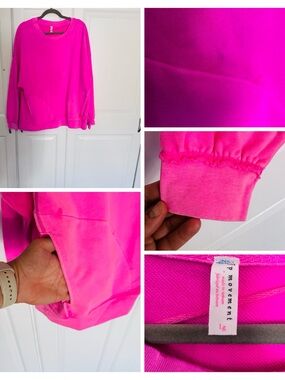 FP Movement by Free People Neon Pink Crewneck Sweatshirt